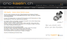 Tablet Screenshot of cnc-kaelin.ch
